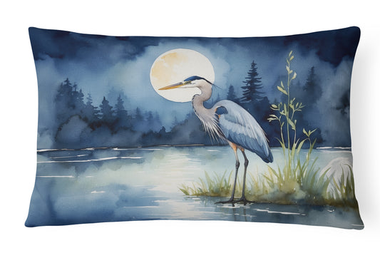 Buy this Blue Heron Under the Moonlight Throw Pillow