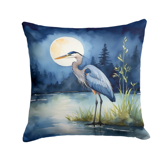 Buy this Blue Heron Under the Moonlight Throw Pillow