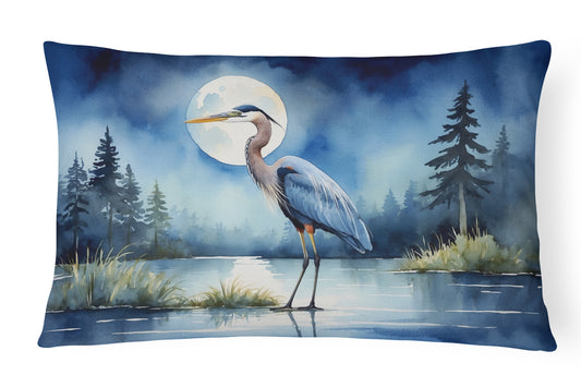 Buy this Blue Heron Under the Moonlight Throw Pillow