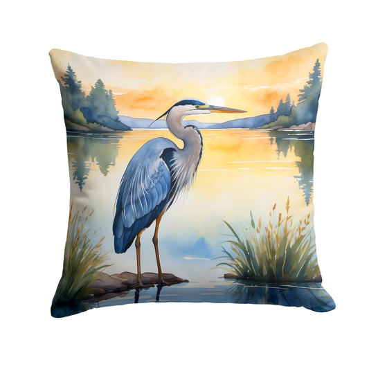 Buy this Blue Heron in the Golden Hour Throw Pillow