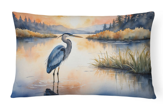 Buy this Blue Heron in the Golden Hour Throw Pillow