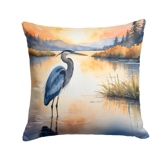 Buy this Blue Heron in the Golden Hour Throw Pillow