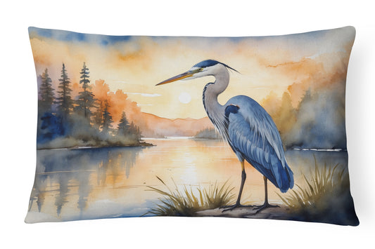 Buy this Blue Heron in the Golden Hour Throw Pillow