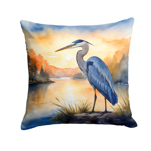 Buy this Blue Heron in the Golden Hour Throw Pillow