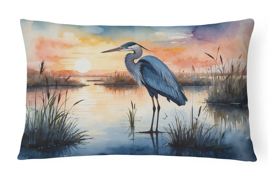 Buy this Blue Heron Setting Sun Throw Pillow