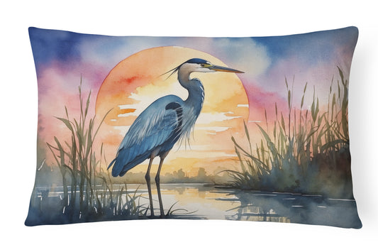 Buy this Blue Heron Setting Sun Throw Pillow