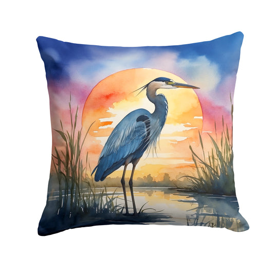 Buy this Blue Heron Setting Sun Throw Pillow