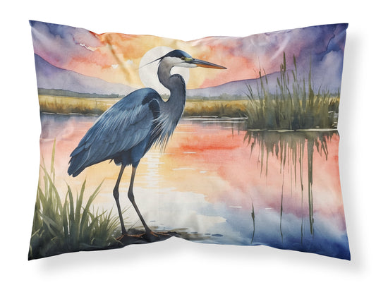 Buy this Blue Heron Setting Sun Standard Pillowcase