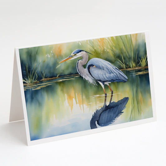 Buy this Blue Heron Stalking Prey Greeting Cards Pack of 8