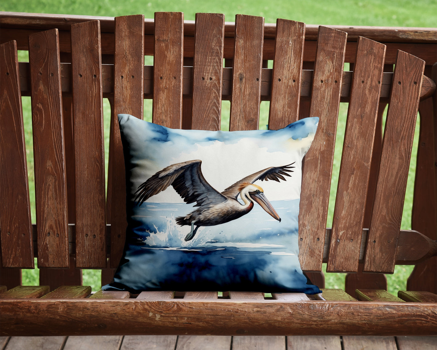 Pelican Diving Throw Pillow