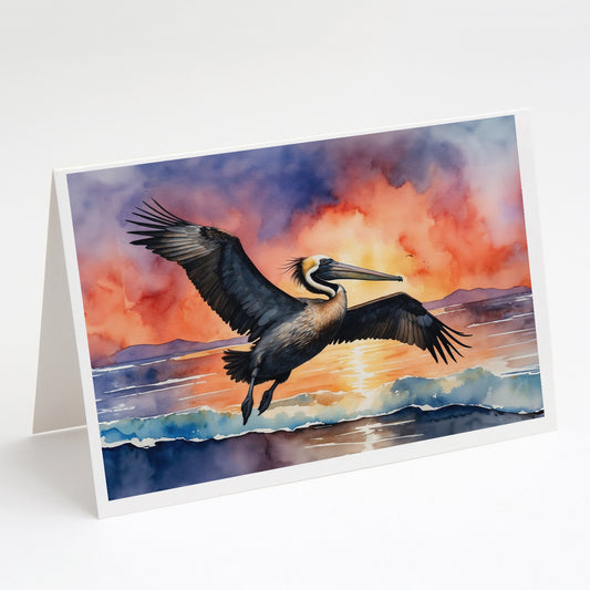 Buy this Pelican Fiery Sunset Greeting Cards Pack of 8