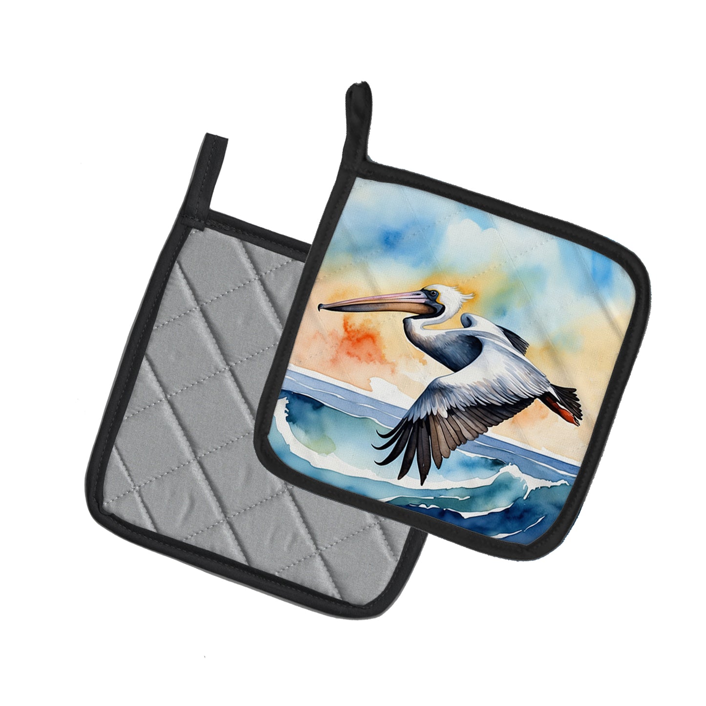 Pelican Soaring Pair of Pot Holders