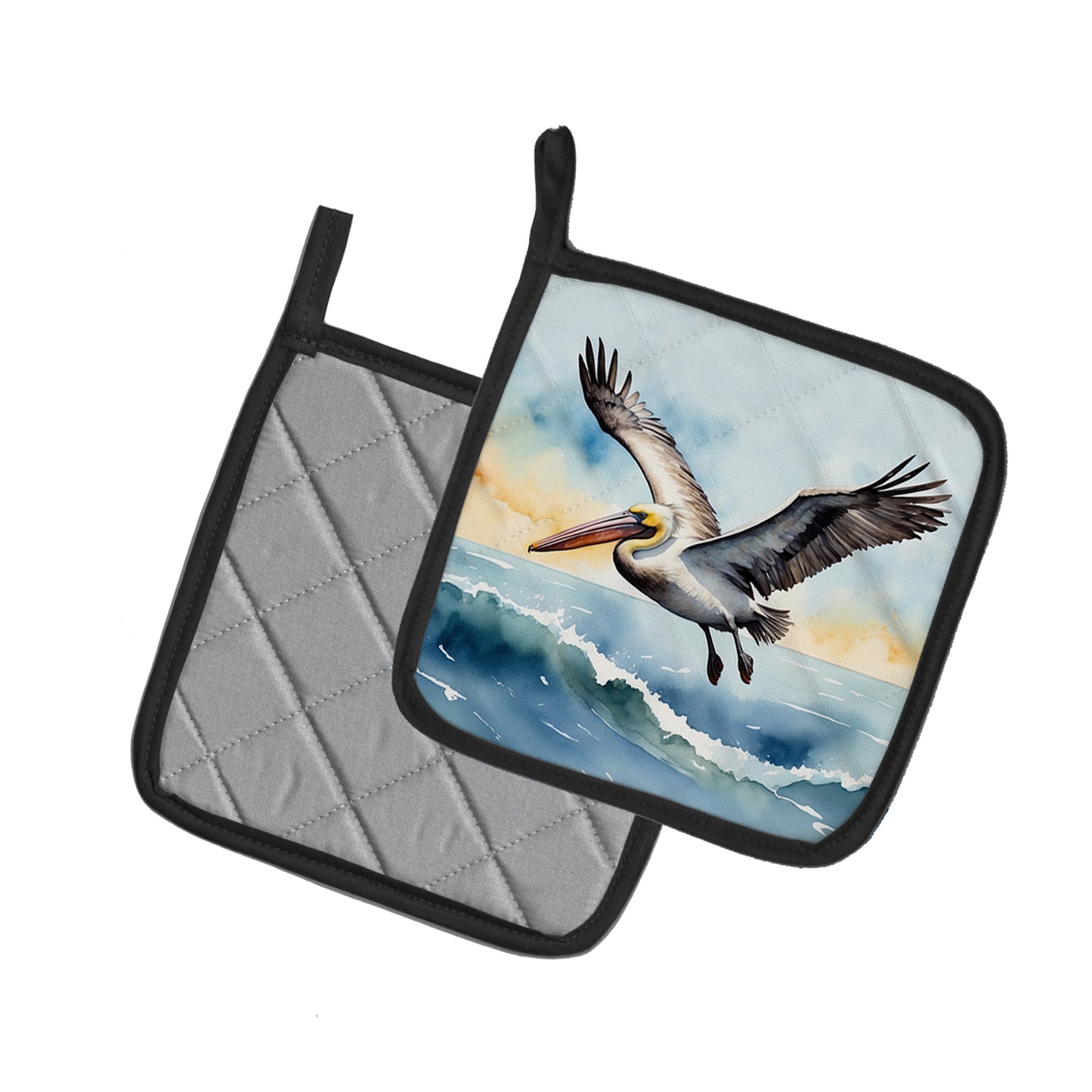 Pelican Soaring Pair of Pot Holders