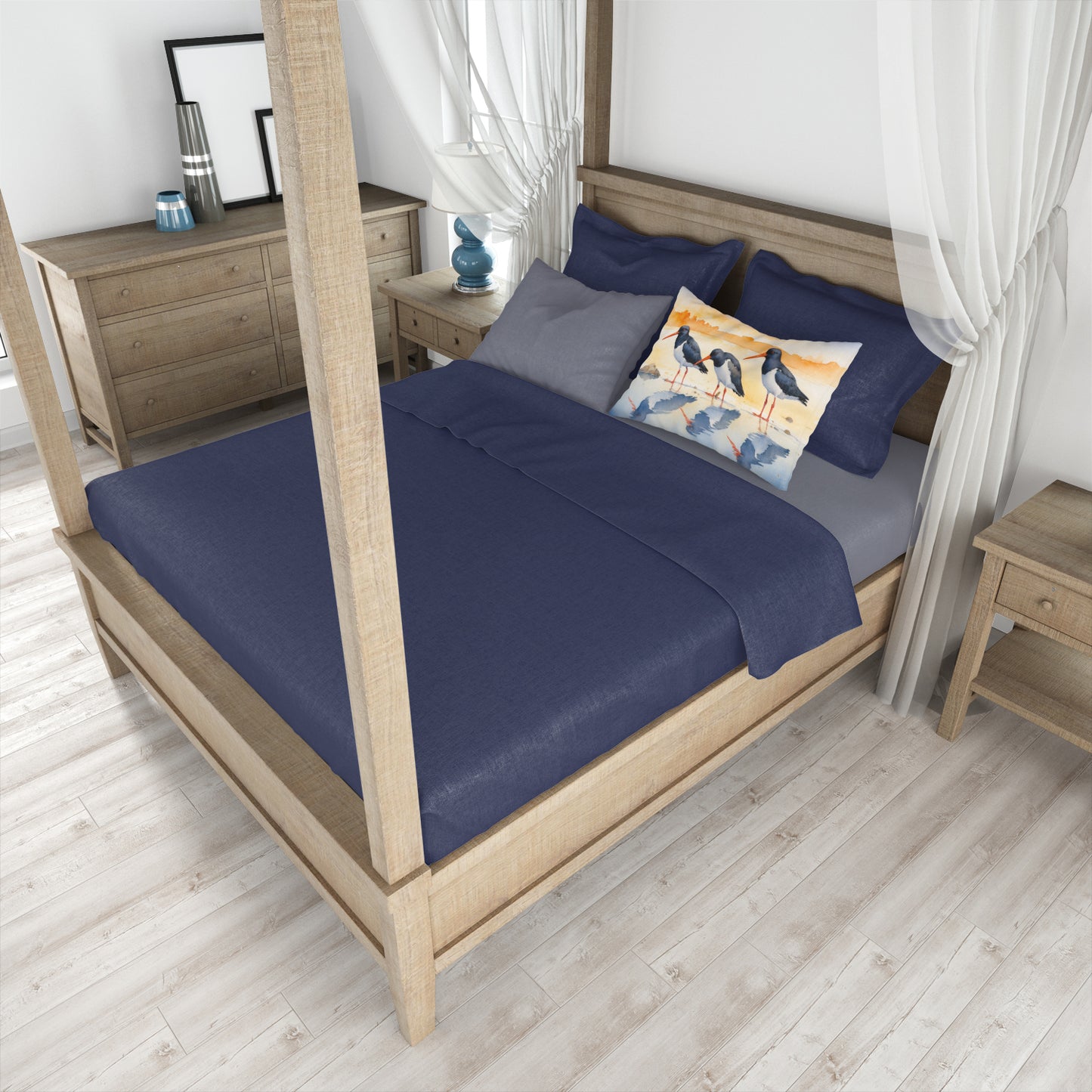 Oystercatchers Foraging Standard Pillowcase