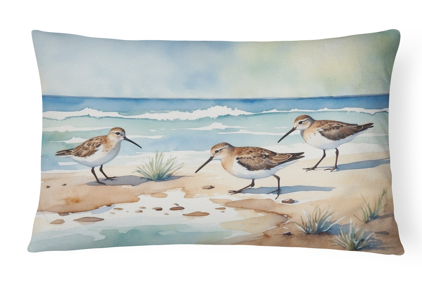 Buy this Sandpipers Hunting Throw Pillow