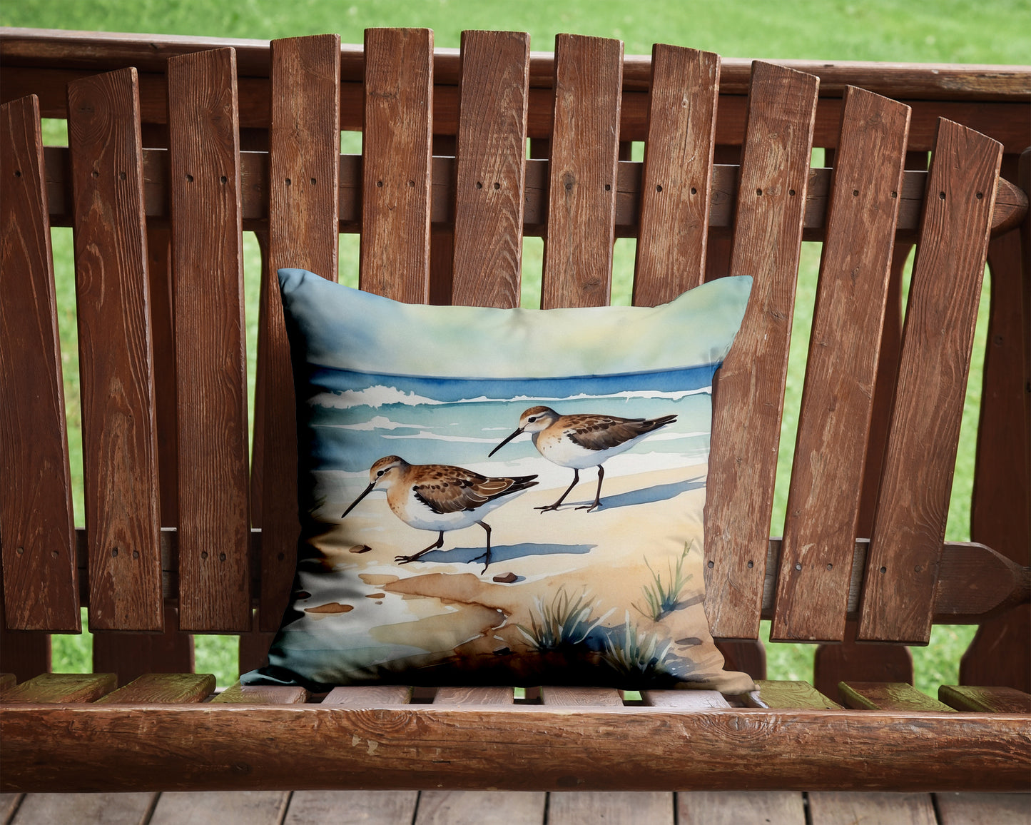 Sandpipers Hunting Throw Pillow