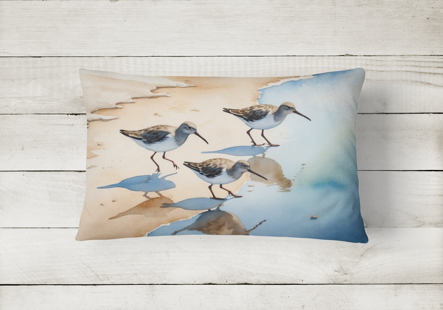 Sandpipers Throw Pillow