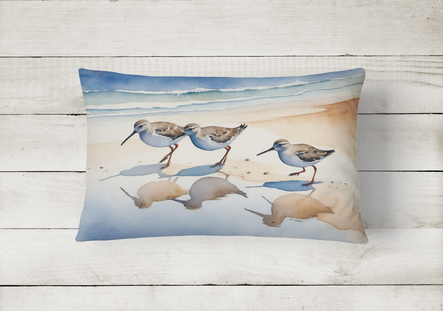 Sandpipers Throw Pillow