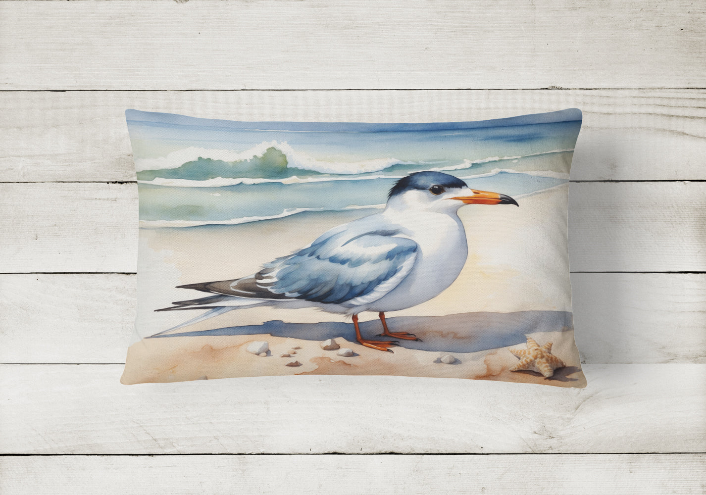 Tern Resting Throw Pillow