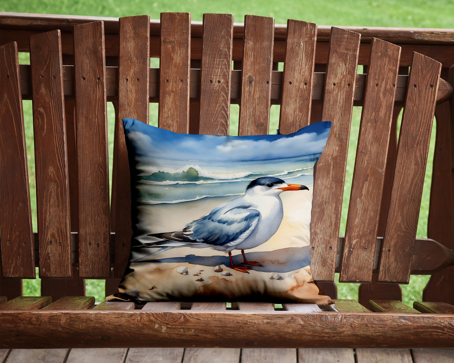 Tern Resting Throw Pillow