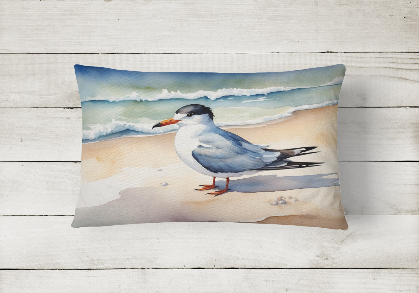 Tern Resting Throw Pillow