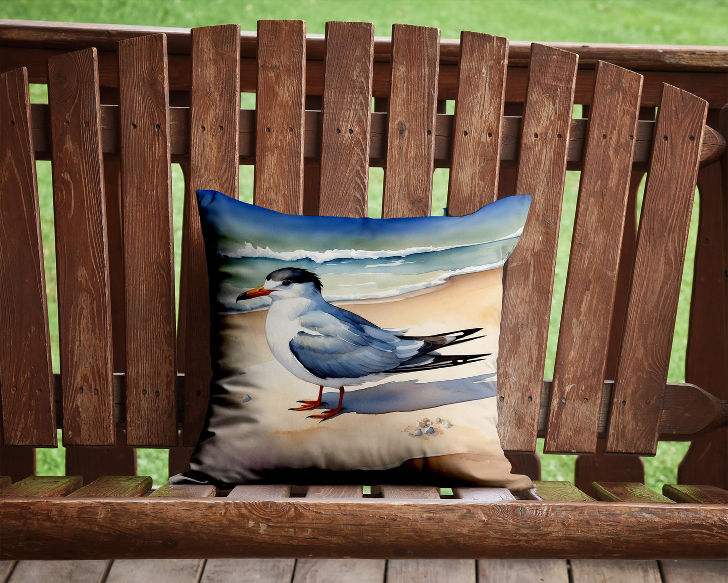 Tern Resting Throw Pillow