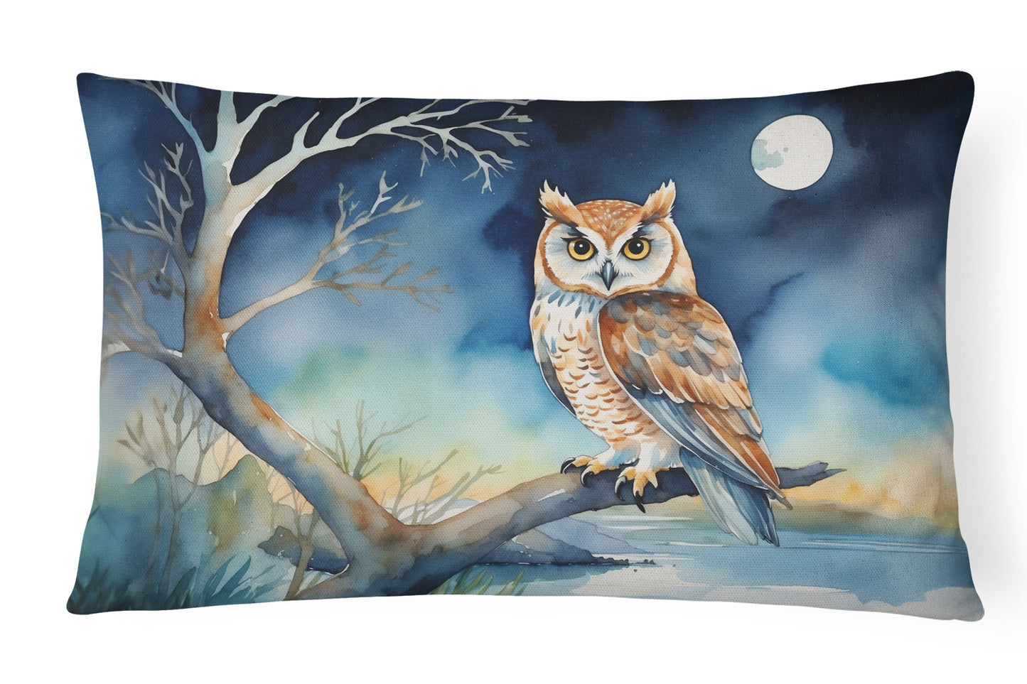 Buy this Owl Perched in Coastal Tree Throw Pillow