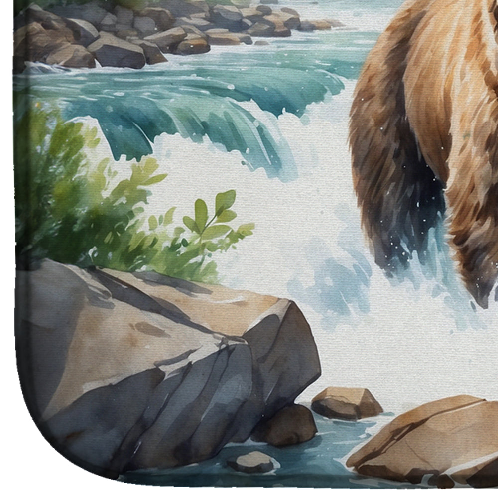 Alaskan Wilderness Grizzly Bear Dish Drying Mat