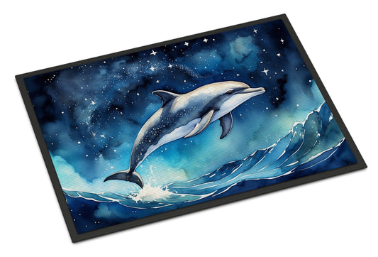 Buy this Dolphin in a Starry Sea Doormat