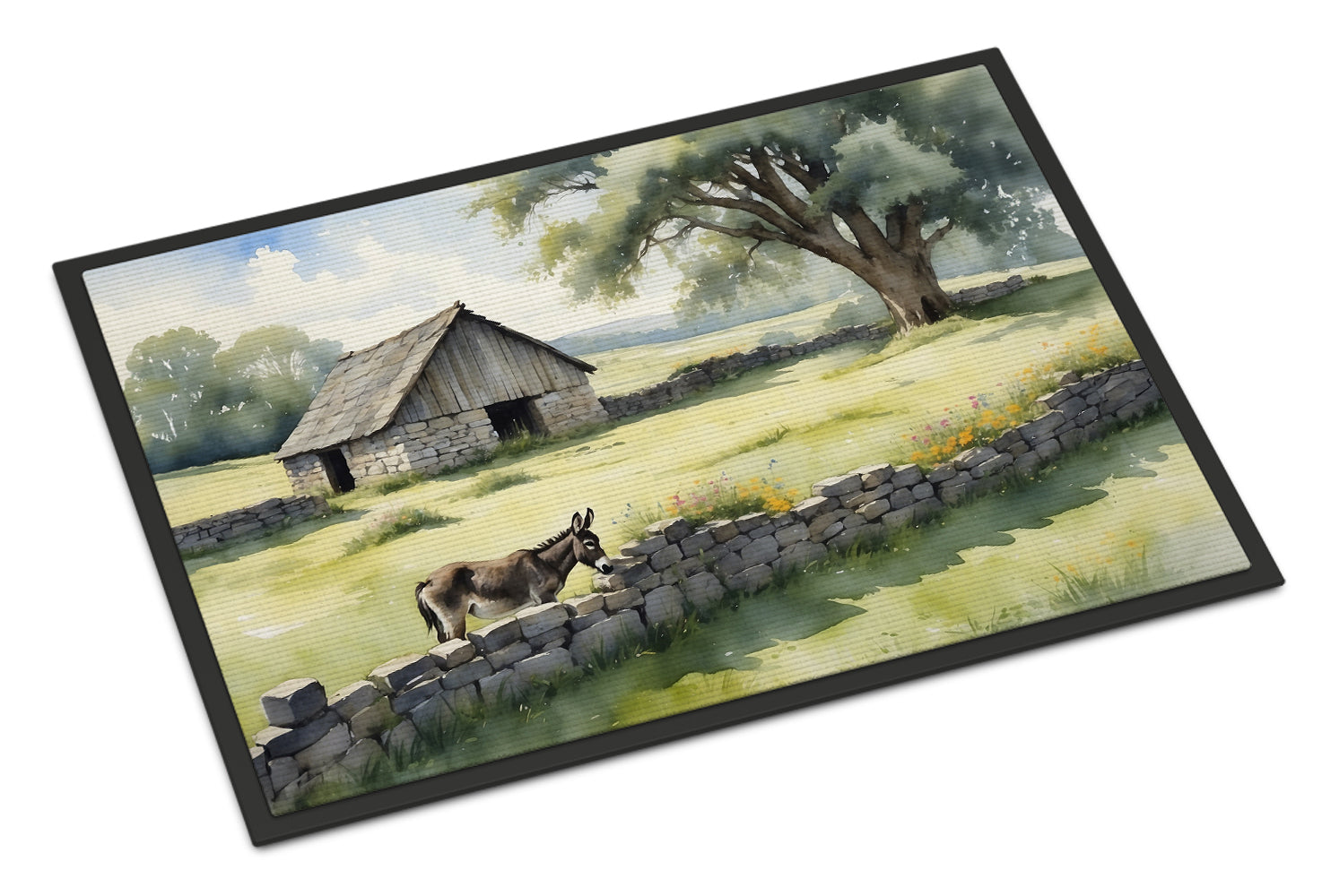 Buy this Donkey by the Stone Wall Doormat