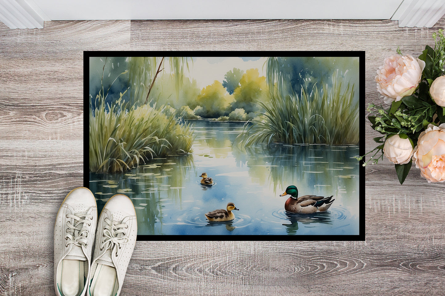 Ducks by the Pond Doormat