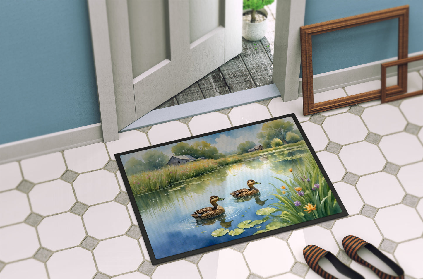 Mother Duck Doormat