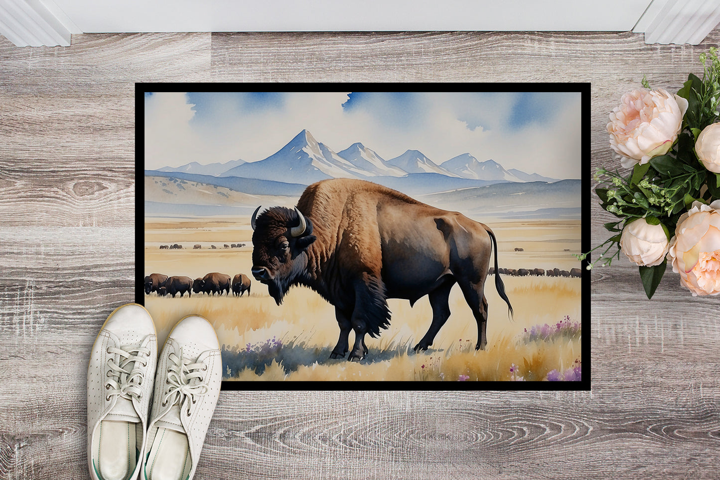 Prairie Bison Doormat