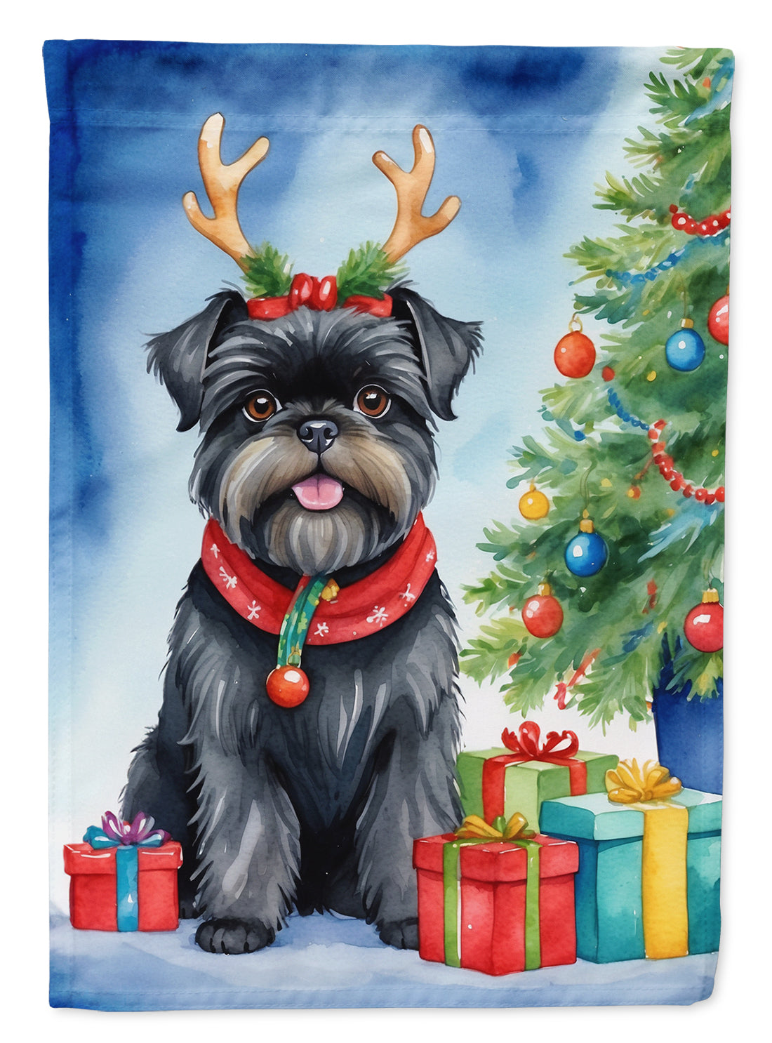 Buy this Affenpinscher Christmas Reindeer House Flag