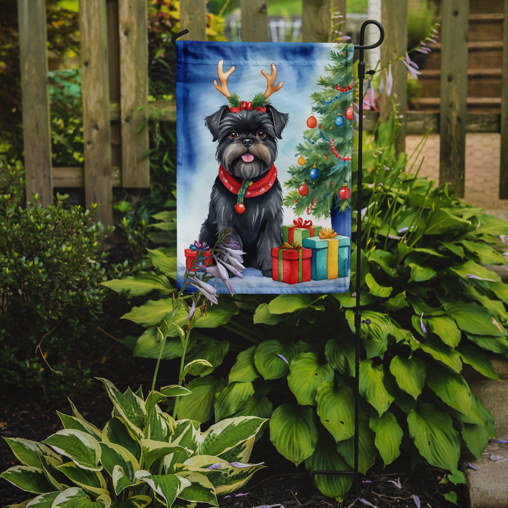 Affenpinscher Christmas Reindeer Garden Flag