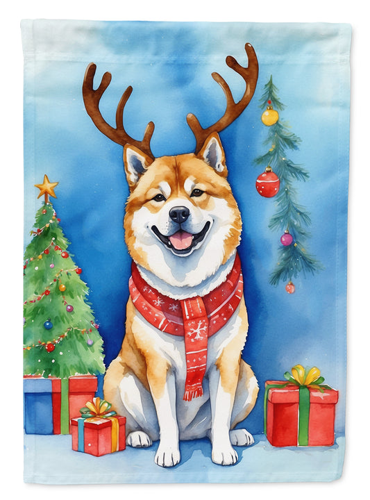 Buy this Akita Christmas Reindeer House Flag