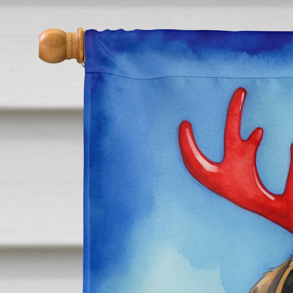 Anatolian Shepherd Dog Christmas Reindeer House Flag