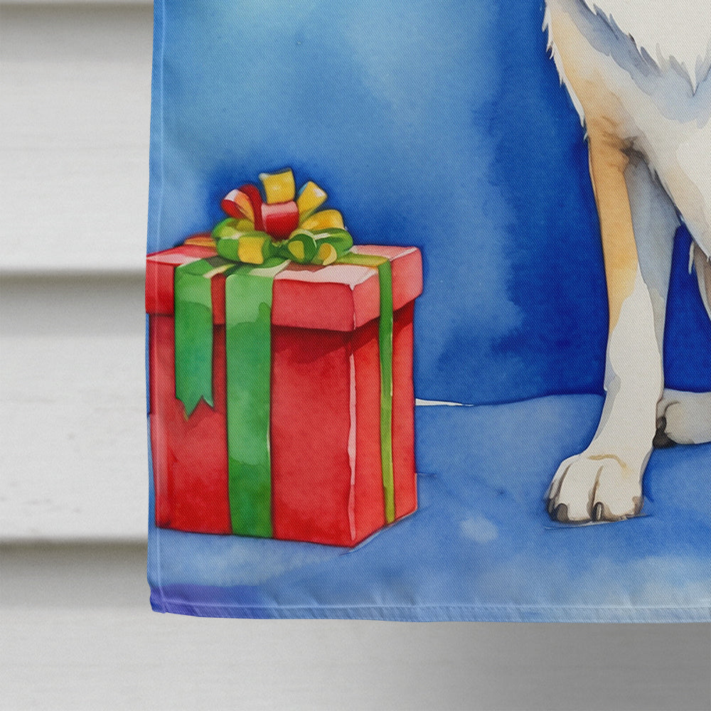 Anatolian Shepherd Dog Christmas Reindeer House Flag