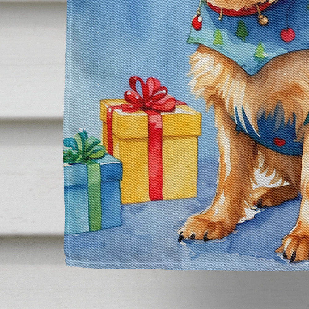 Australian Terrier Christmas Reindeer House Flag