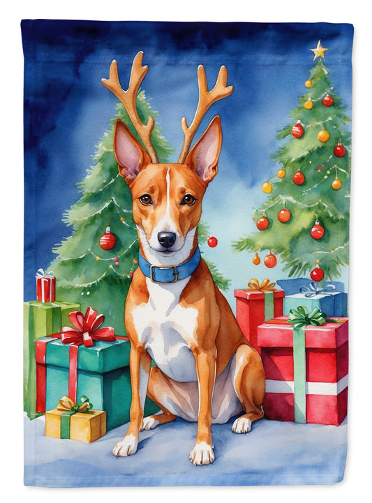 Buy this Basenji Christmas Reindeer Garden Flag