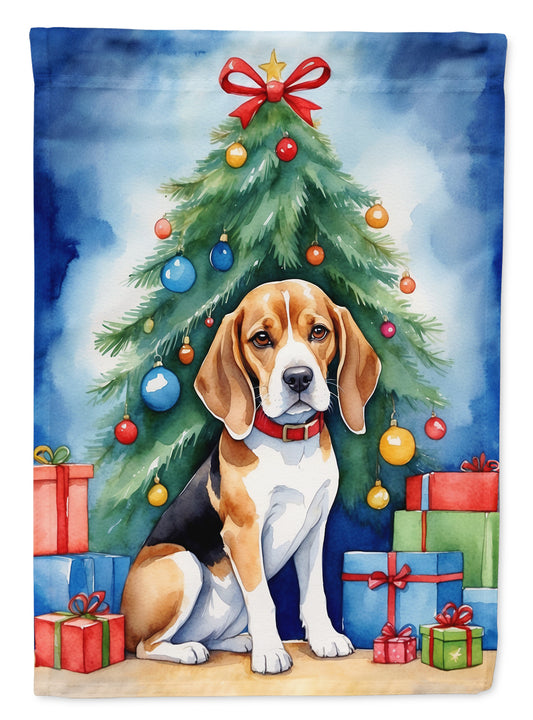 Buy this Beagle Christmas Reindeer House Flag