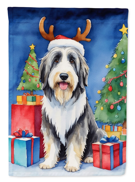 Buy this Bearded Collie Christmas Reindeer Garden Flag