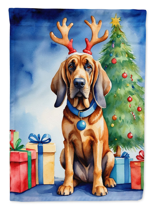 Buy this Bloodhound Christmas Reindeer House Flag