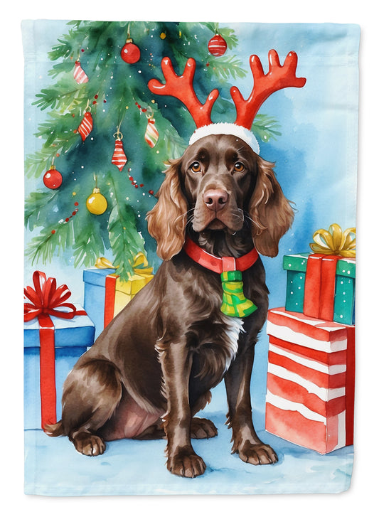 Buy this Boykin Spaniel Christmas Reindeer Garden Flag