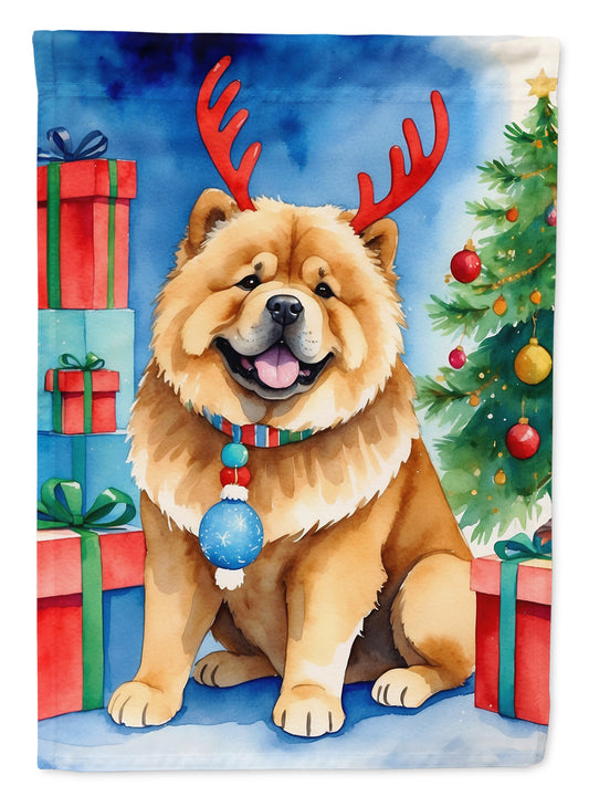 Buy this Chow Chow Christmas Reindeer House Flag