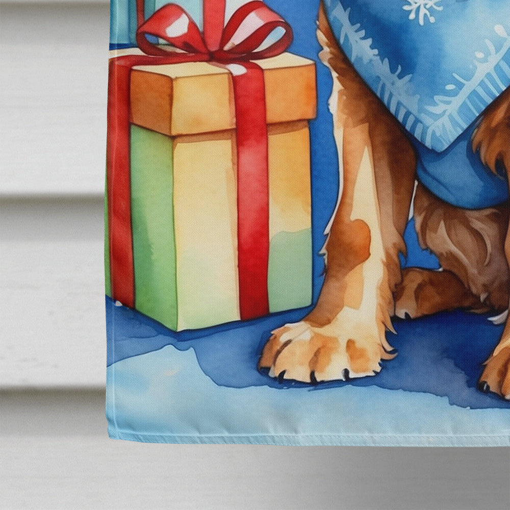 Cocker Spaniel Christmas Reindeer House Flag