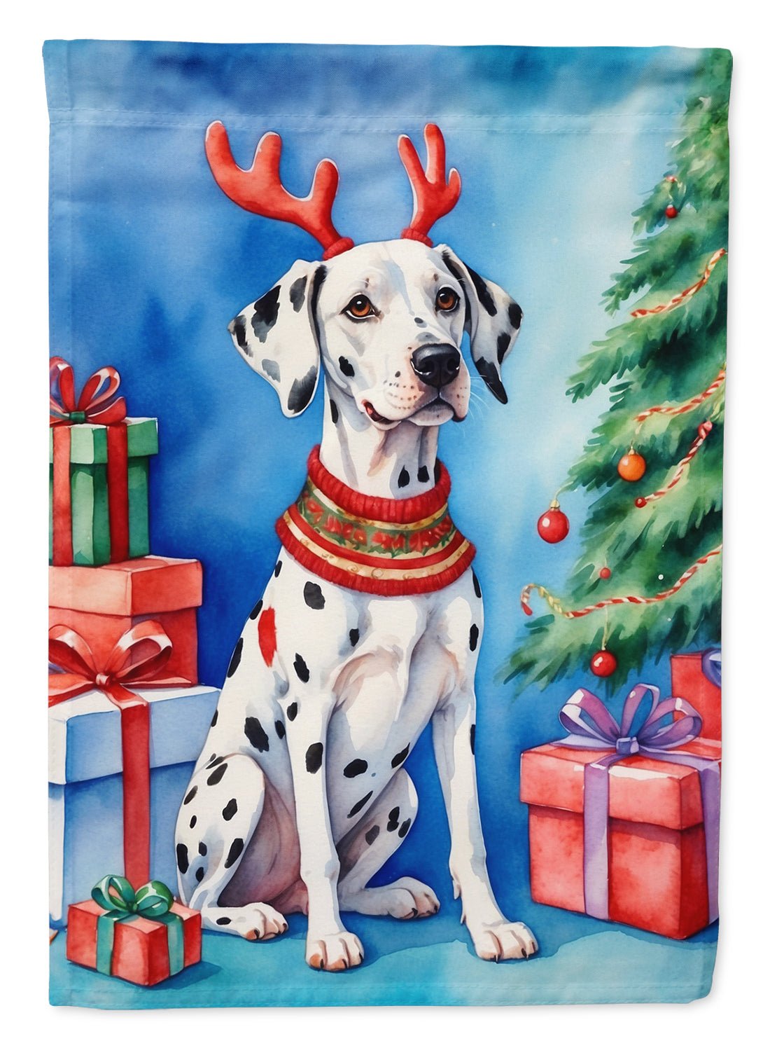 Buy this Dalmatian Christmas Reindeer Garden Flag