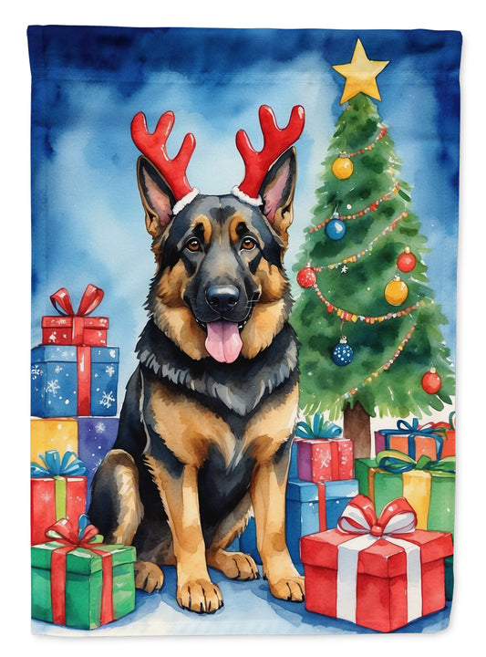 Buy this German Shepherd Christmas Reindeer House Flag