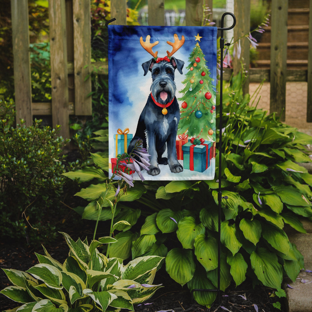 Giant Schnauzer Pointer Christmas Reindeer Garden Flag