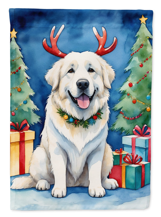 Buy this Great Pyrenees Christmas Reindeer House Flag